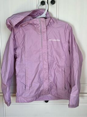 Columbia Women's Light Purple Hooded Windbreaker Jacket